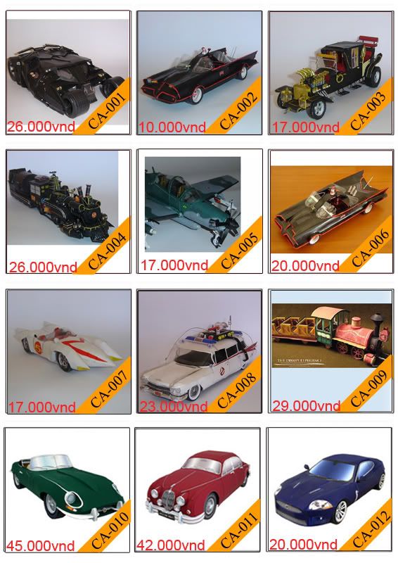 Bán mô hình giấy 3D chưa thành phẩm với 3,000 mẫu. - 8