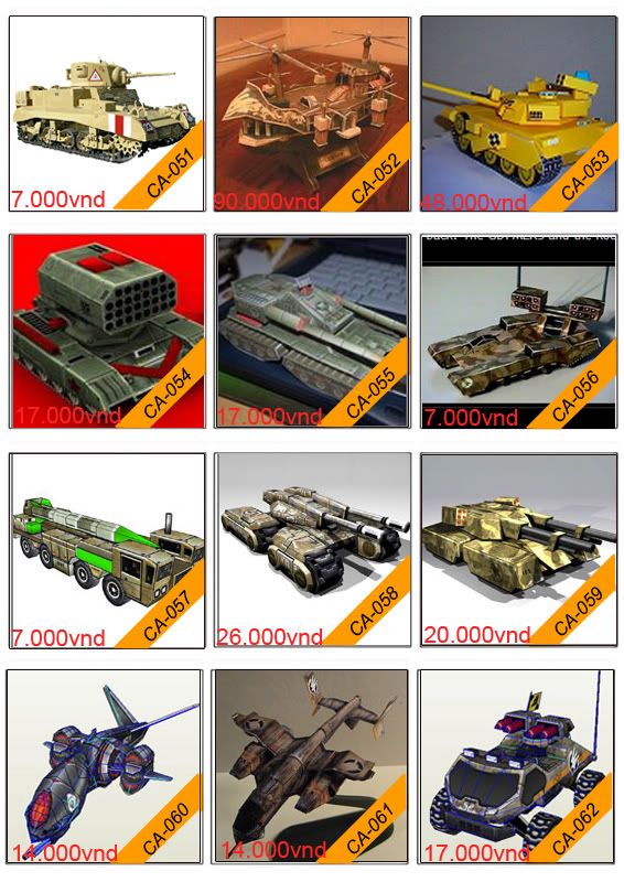 Bán mô hình giấy 3D chưa thành phẩm với 3,000 mẫu. - 12