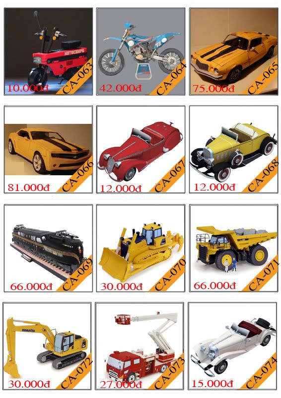 Bán mô hình giấy 3D chưa thành phẩm với 3,000 mẫu. - 13