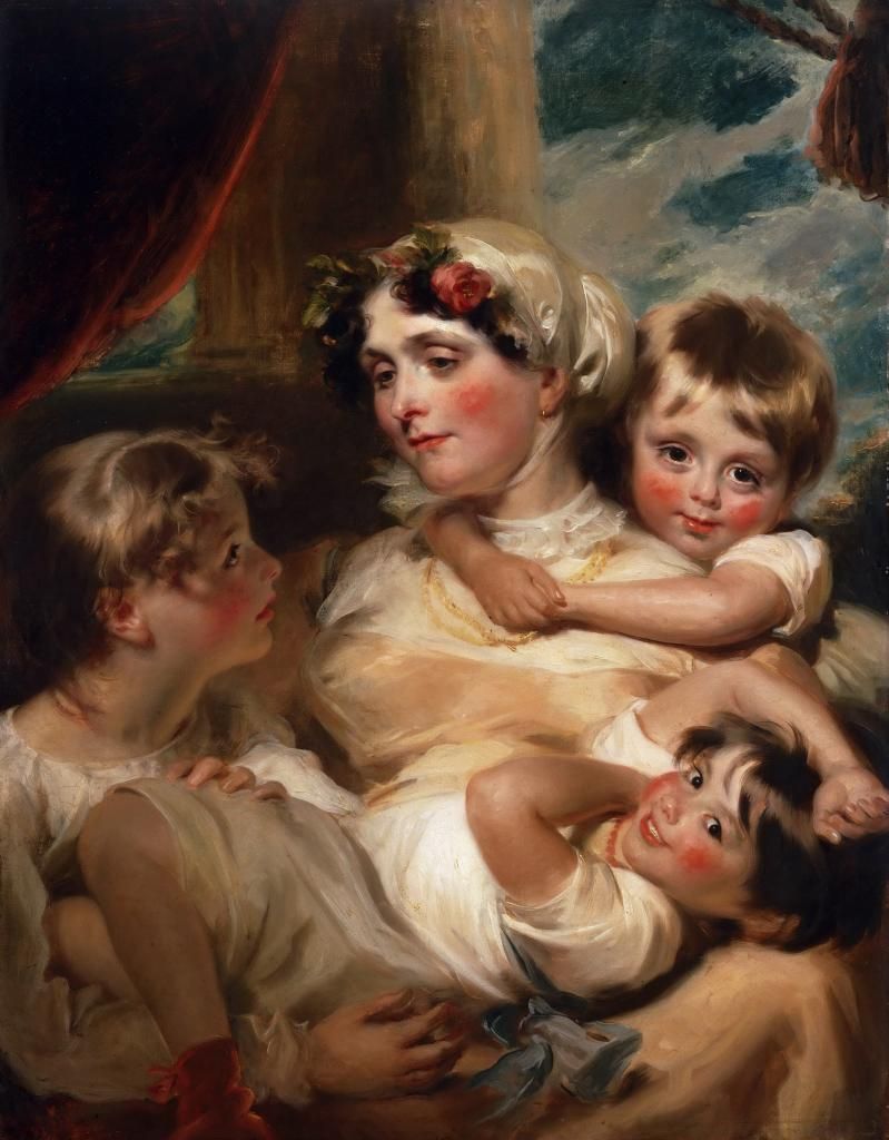 GeorgeHenryHarlowEnglish1787-1819--PortraitofaMotherandHerChildrenpossiblyMrsWeddell.jpeg