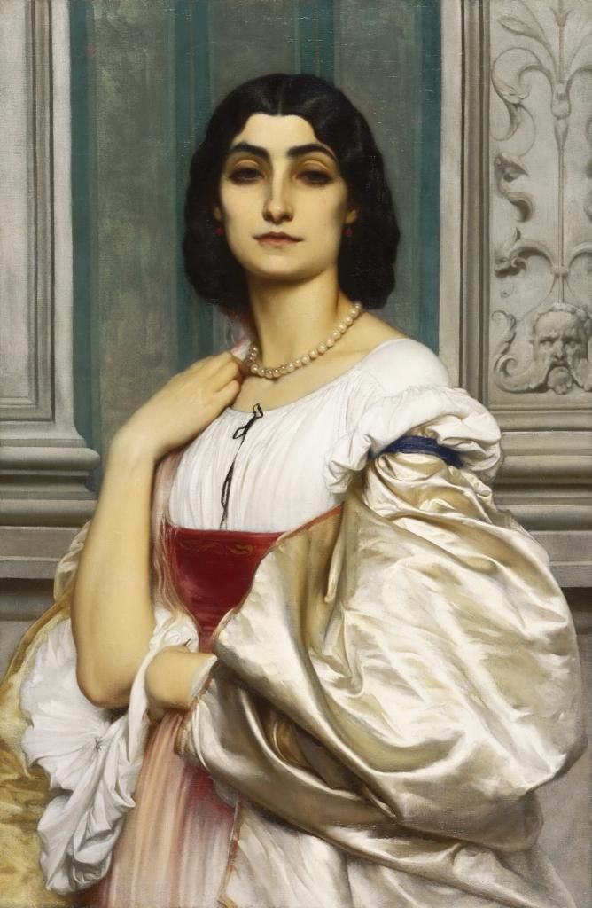 SirFredericLeightonEnglish1830-1896--PortraitofaRomanLadyLaNanna.jpeg