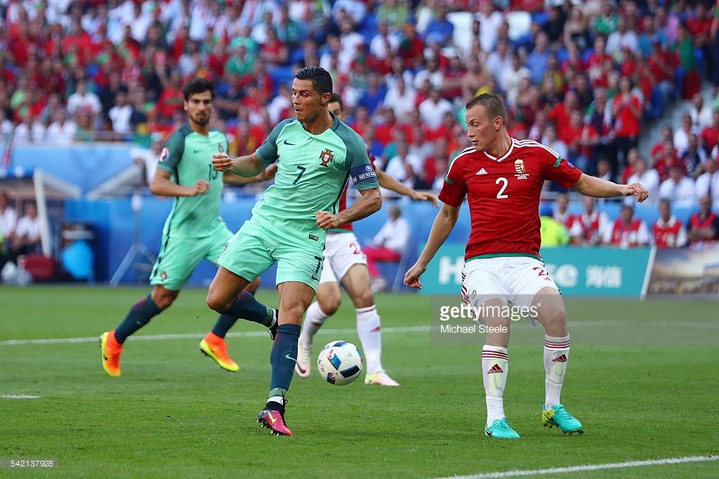  photo Cristiano Ronaldo of Portugal scores his teams second goal during the UEFA EURO 2016 Group F match between Hungary and Portugal.jpg