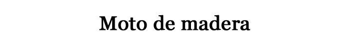 de madera de madera