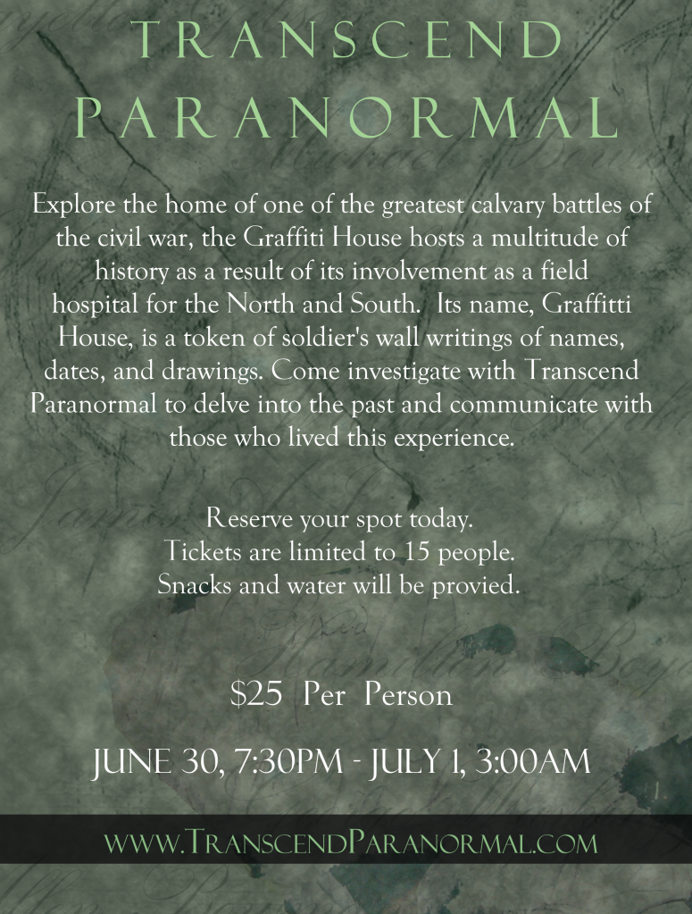 Transcend Paranormal: Graffiti House 2012 Investigation Transcend Paranormal: Haunted Henricus Lockdown 2012
