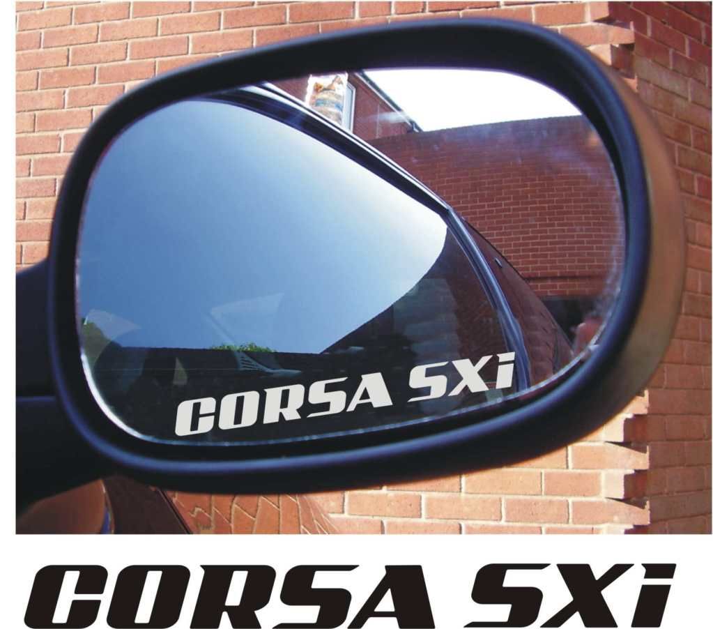 Corsa SXi Wing mirror decals stickers x2 eBay
