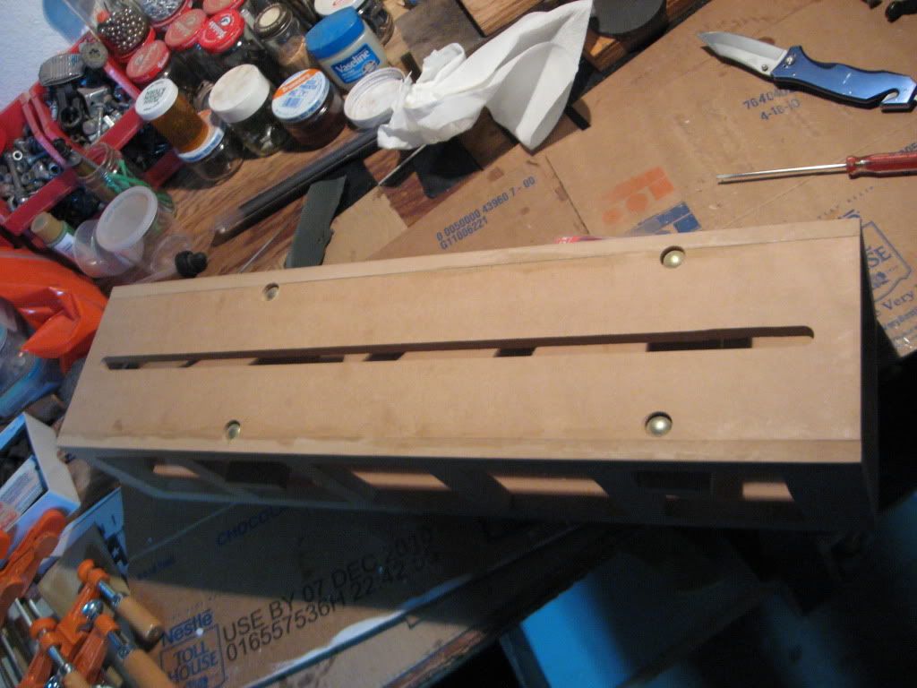 Truss rod routing jig.