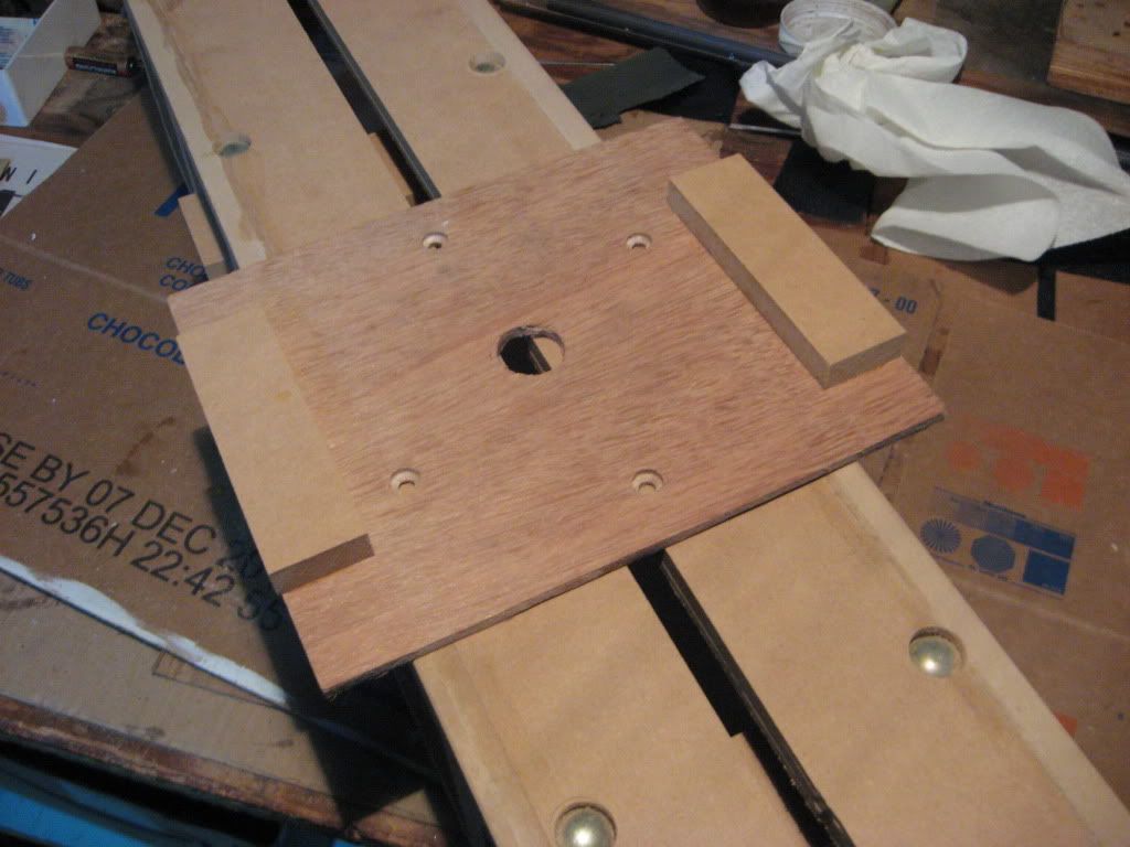 Truss rod routing jig.