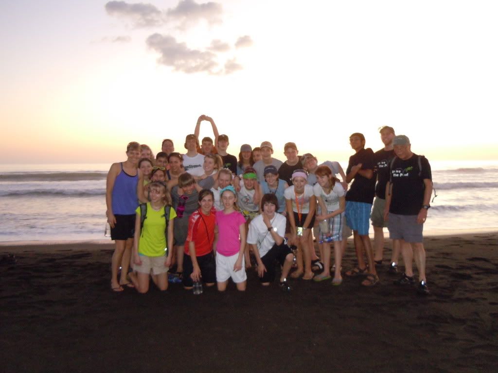 At the beach in Ostional At the beach in Ostional