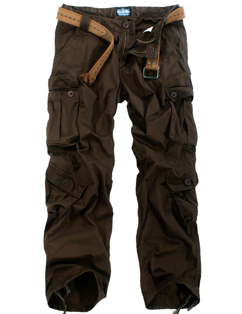 brown cargo pants matching shirt