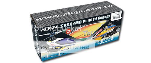 Align T Rex 450 PRO V2 Painted Canopy HC4305 New in Box  