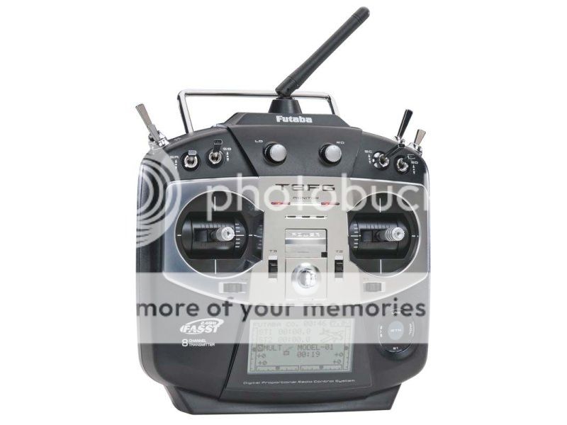 This is the Futaba 8FG Super 2.4GHz 14 Channel Radio System with the 
