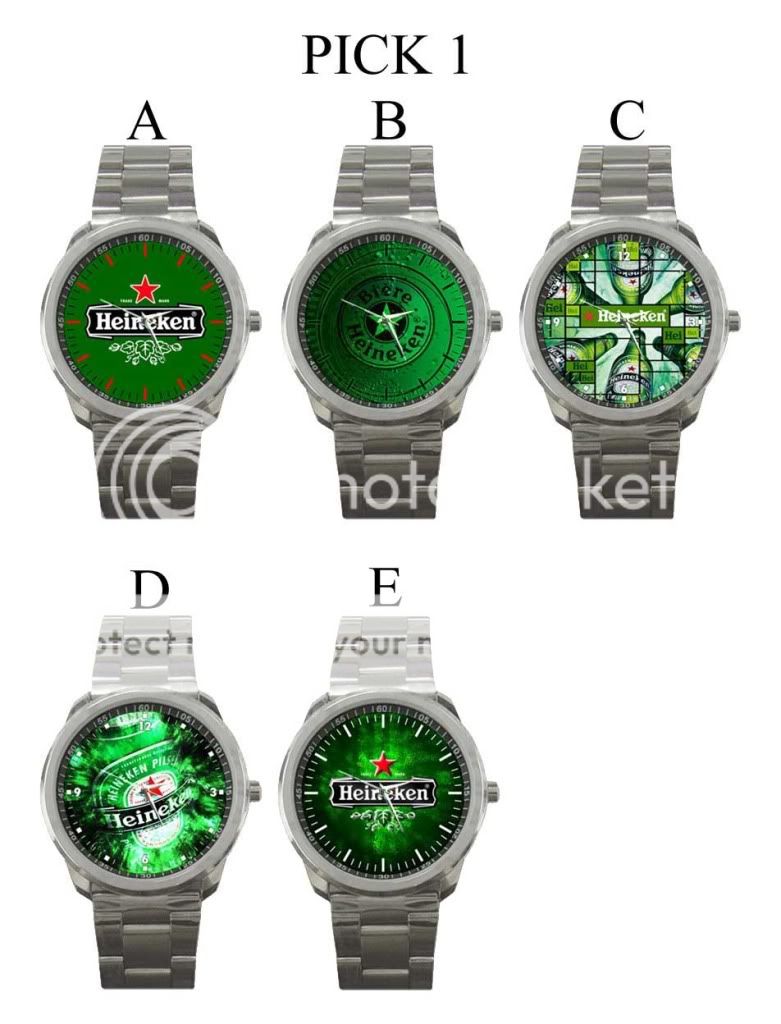 Heineken Lager Beer Design Sport Metal Watch