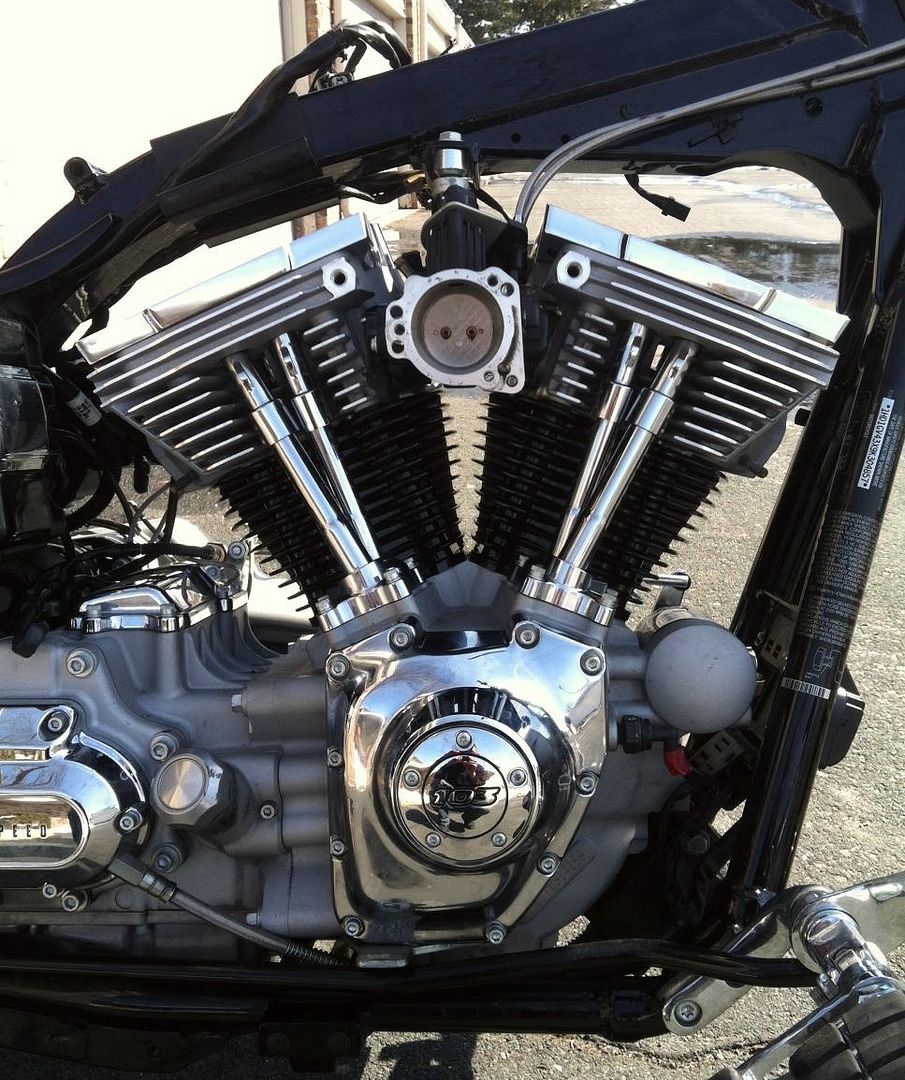 powder coating harley engine