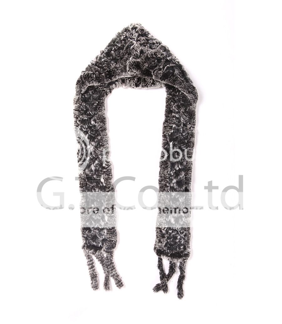 0408 Rex Rabbit Fur Elegant Charming hat ,cap,scarf style headdress 