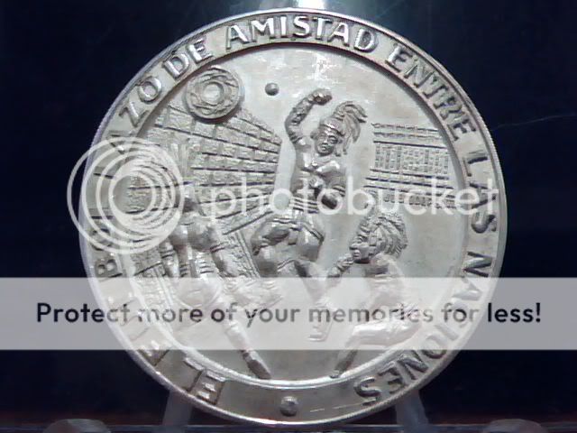 1970 MEXICO STERLING SILVER WORLD CUP SOCCER UNCIRCULATED 