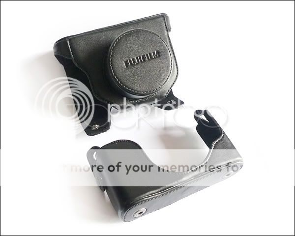 C092 Black New Style leather case Pouch bag for Fujifilm FUJI Finepix 
