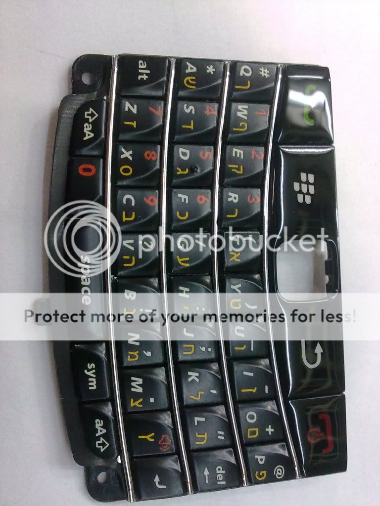 Black Hebrew keyboard for blackberry 9700 New  