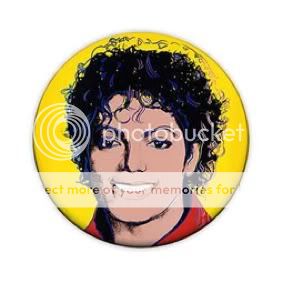 Michael Jackson 1 Pin Button Badge (Warhol Pop Art)  