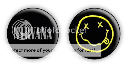 Nirvana 1 Pin Button Badges (Grunge Foo Fighters)  