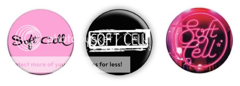 Soft Cell Logo 1 Pin Button Badges (Marc Almond)  